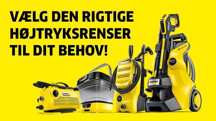 Få dit udendørs rengøringsliv til at stråle med Kärchers omfattende Højtryksrenserguide!
