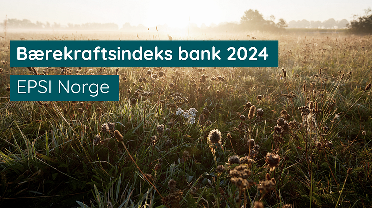 Kundene har talt: Sparebanken Møre er best på bærekraft