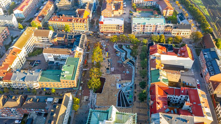 Stora torg i Eslövs centrum