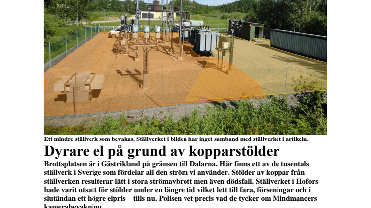 Brottsplats Sverige del 2 av 3 - Dyrare el på grund av kopparstölder