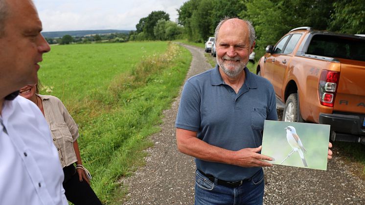 Ehemalige Trassenfläche für Vogelschützer