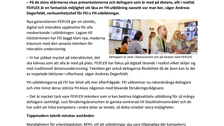 Nu startar YH-utbildningar i kompletta digitala klassrum