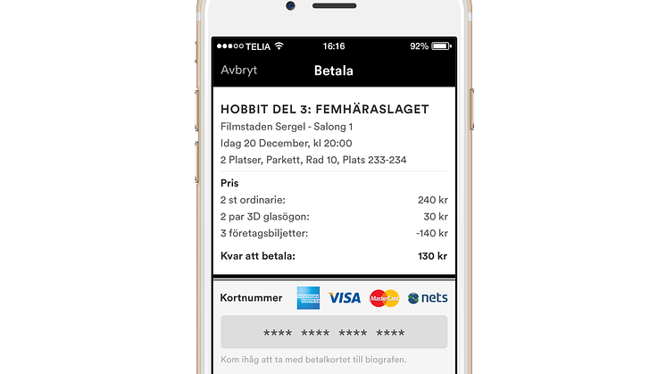 Efterlängtad nyhet och många förbättringar i SF Bios nya app
