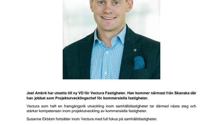 Ny VD på Vectura