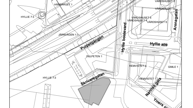 Plankarta - kontorsbyggnad Castellum