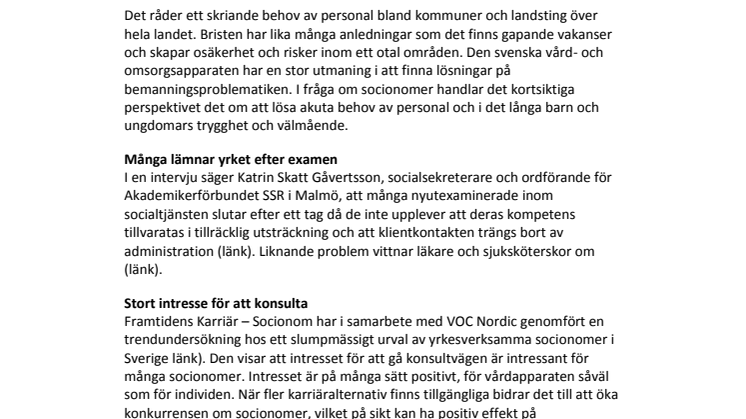 Konsultkarriär lockar socionomer
