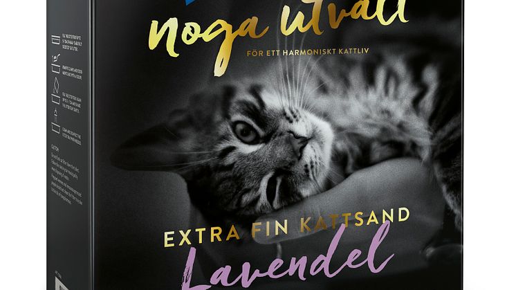 Noga Utvalt Kattsand med doft av lavendel