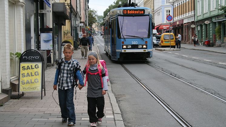 Trygg på skoleveien. Vi i Sporveien skal i hvert fall gjøre det vi kan.