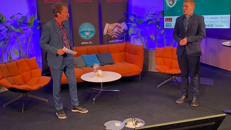 Moderator Lennart Ekdal och Projektledare Erik Martinsson inleder dagarna.
