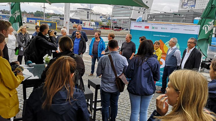 Großes Medieninteresse beim heutigen Pressetermin zur Sommertheater Liveübertragung "AIDA"