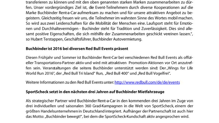 2016 macht Buchbinder seine Philosophie "Buchbinder bewegt" greifbar