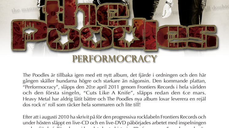 The Poodles aktuella med ny singel!