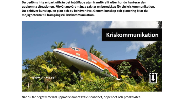 Kriskommunikation – så här gör du