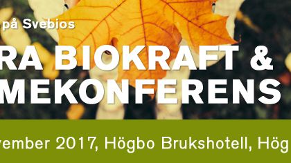 Stora Biokraft- och Värmekonferensen i Högbo Bruk