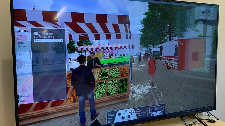 Virtuell promenad på Stora torg i Eslöv 
