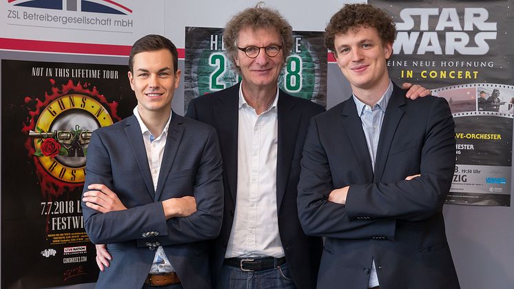 Die neue Geschäftsführung der ZSL: Philipp Franke, Prof. Dr. Michael Kölmel und Matthias Kölmel (v.l.)
