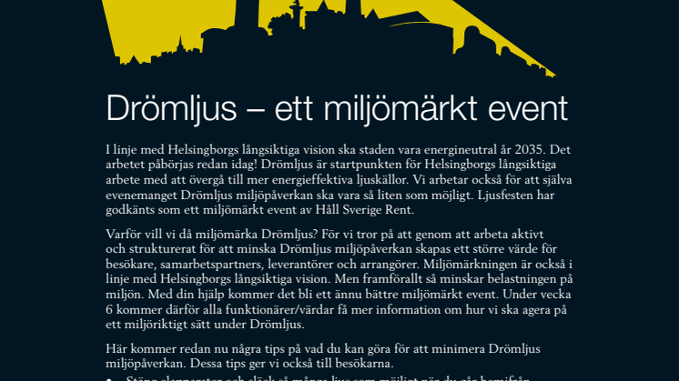 Drömljus Miljömärkt Event