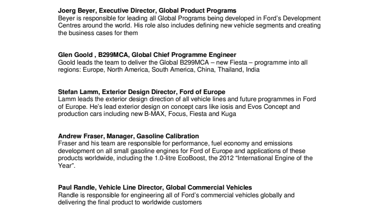 Go Further event - PRESENTER PROFILES