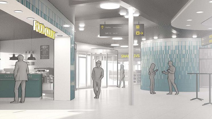 Stationsbyggnaden i Flemingsberg ska moderniseras med ett utökat utbud av service och butiker 