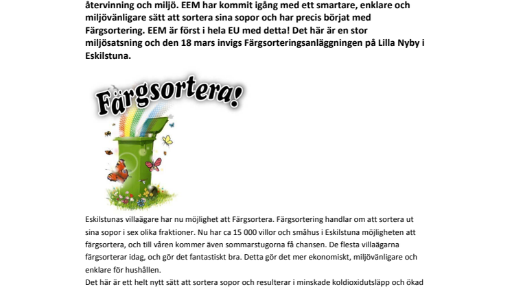 Historiskt ögonblick i Återvinningens historia i Eskilstuna