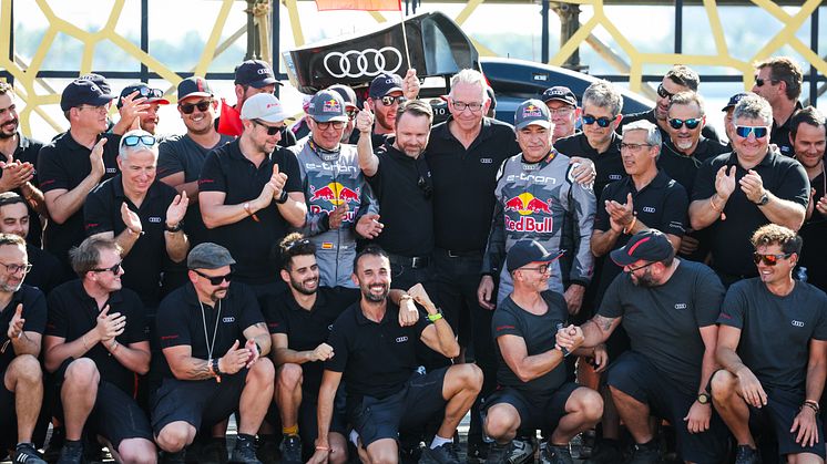 Lucas Cruz, Rolf Michl, Sven Quandt, Carlos Sainz, Team Audi Sport