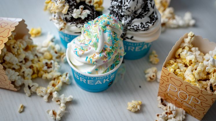 Popcorn och mjukglass på Panorama