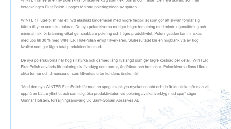 Snabbare polering av spår på skaftverktyg