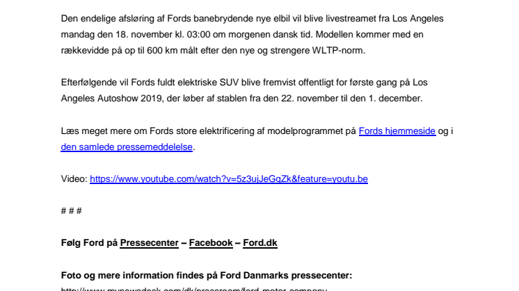 Første smugkig på Fords Mustang-inspirerede elbil