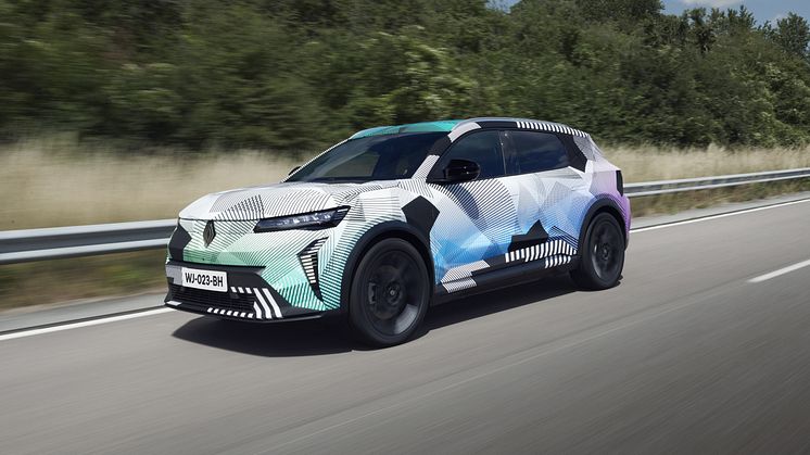 Nya Renault Scenic E-tech Electric testkörs i Frankrike