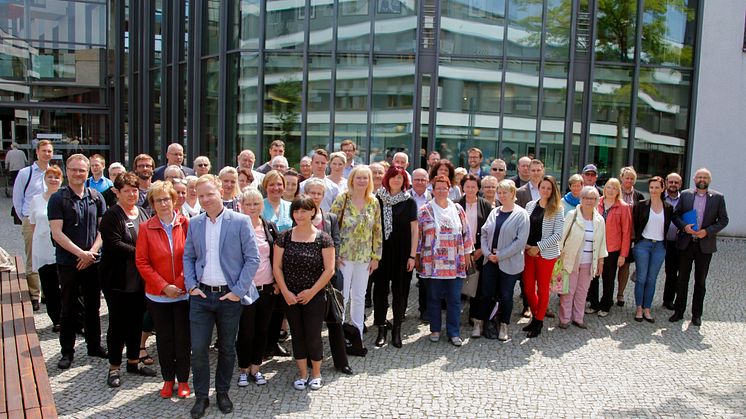 Bei der Gründung dabei: Mitglieder der Barnimer Pflegeinitiative Foto: Pressestelle LK Barnim/Oliver Köhler
