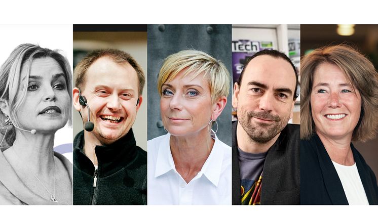 Fr v Anna Frankzen Starrin, Jonas Birgersson, Liza Nyberg, Joakim Jardenberg och  Johanna Frelin.
