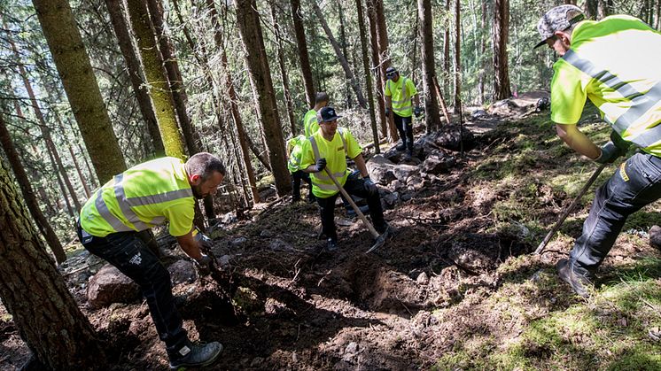 Tråkk'n Roll i gang med stibygging
