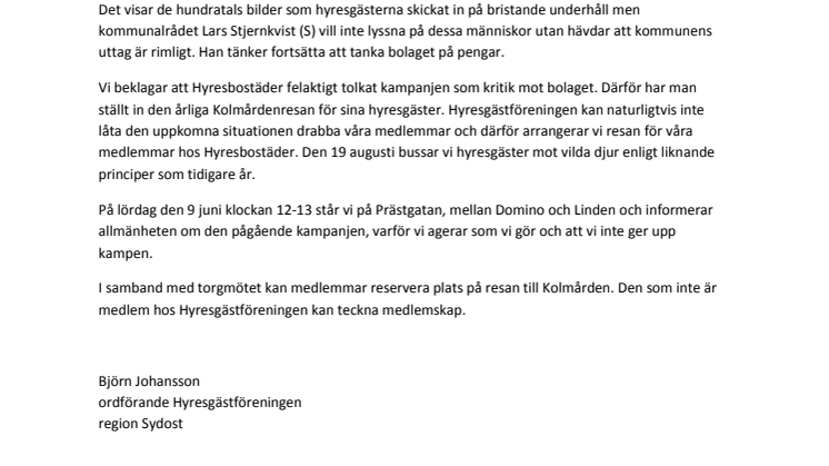 Torgmöte i Norrköping