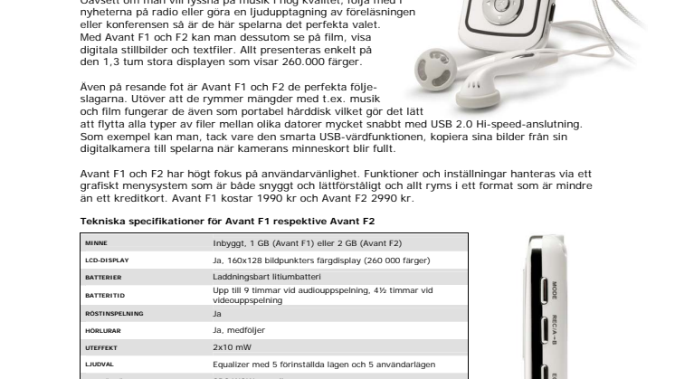 Två av marknadens mest exklusiva MP3-spelare