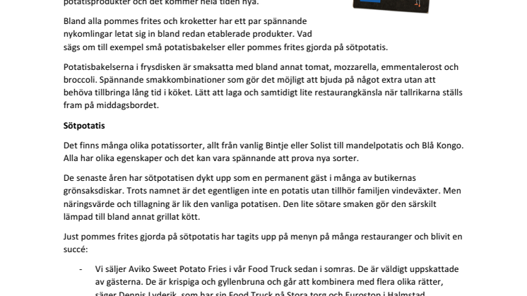 Variera med potatis