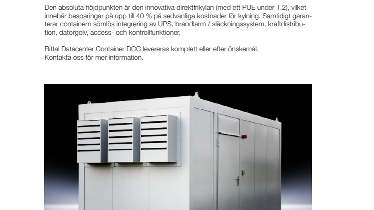IT-hall i container