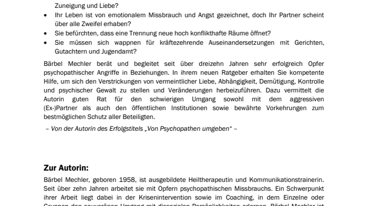 Waschzettel Psychopath