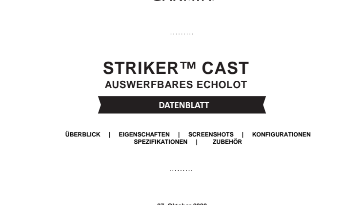 Datenblatt Garmin STRIKER Cast