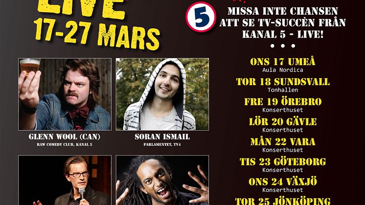 RAW Comedy Club på turné
