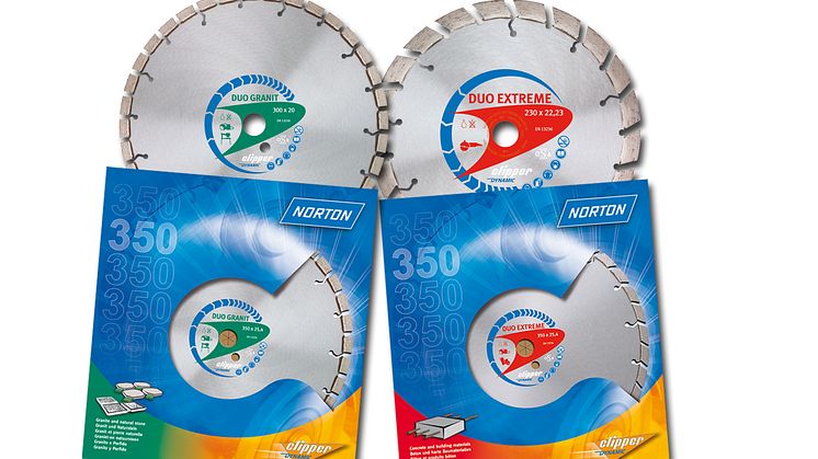 Nya diamantklingor från Norton-Clipper - Produkt