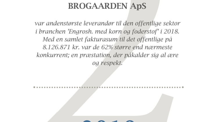 Eliteleverandør til det offentlige 2019