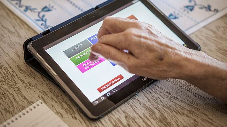 Äldre kan handla mat med app 
