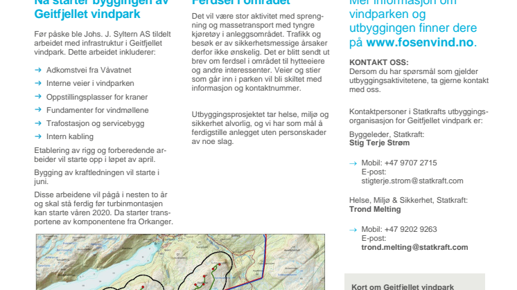Nyhetsbrev Geitfjellet #1 - 2018