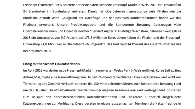 Marktführer baut Filialnetz in Oberösterreich aus