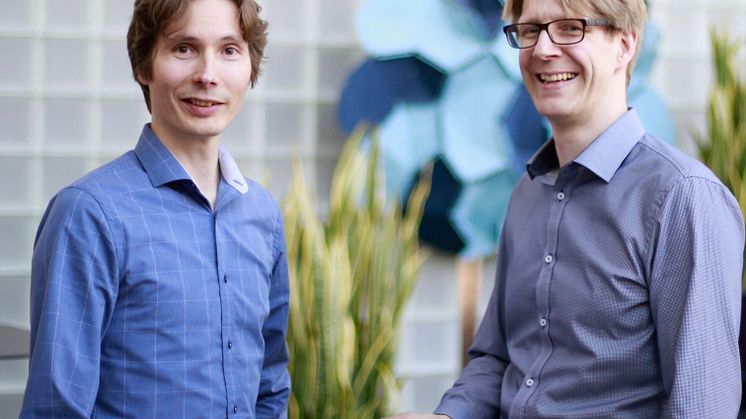 Janne Argillander, CEO and co-founder, with Marcus Dobrinkat, co-founder and CIO