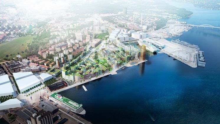Flygvy över Södra Värtan