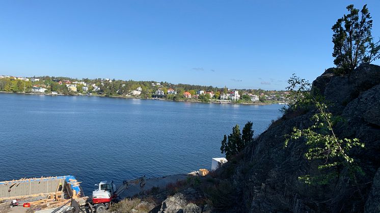 Det nya bostadsområdet på Telegrafberget får egen småbåtshamn