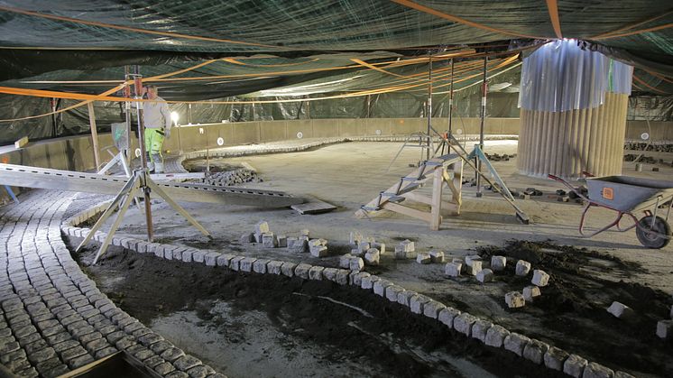  Fonteanlagget Solen og jorden under restaureringen