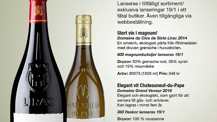 Två exklusiva ekologiska lanseringar! Begränsat antal i ett fåtal butiker