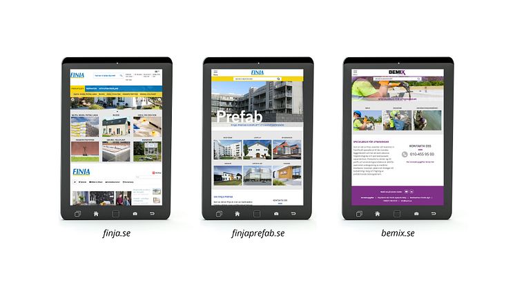 Finja lanserar nya och förbättrade webbplatser